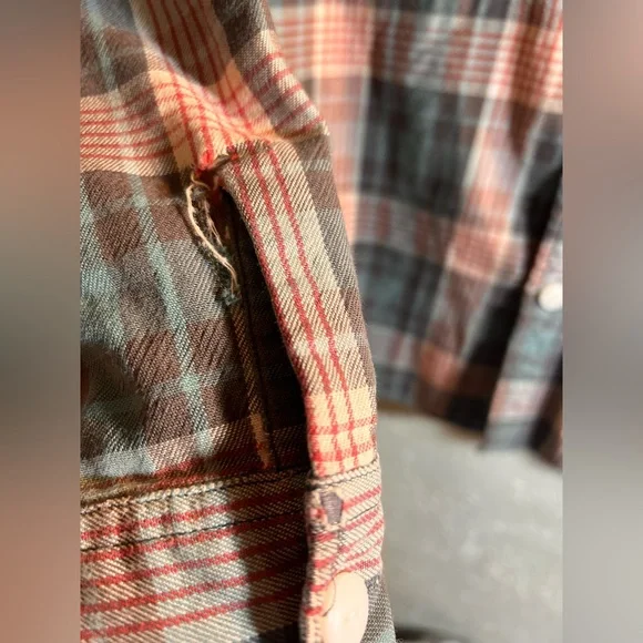 RRL Vintage Ralph Lauren Multicolor Plaid Cotton Shirt size 3 Medium - Picture 6 of 14